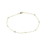 Гривна от 18К злато с 0.40кт естествени диаманти