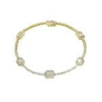 Гривна от 18К злато с 3.42кт естествени диаманти