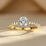 Пръстен от 18К злато с 1.25кт естествени диаманти